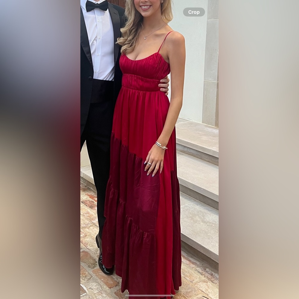Amur Red Long Dress Gown